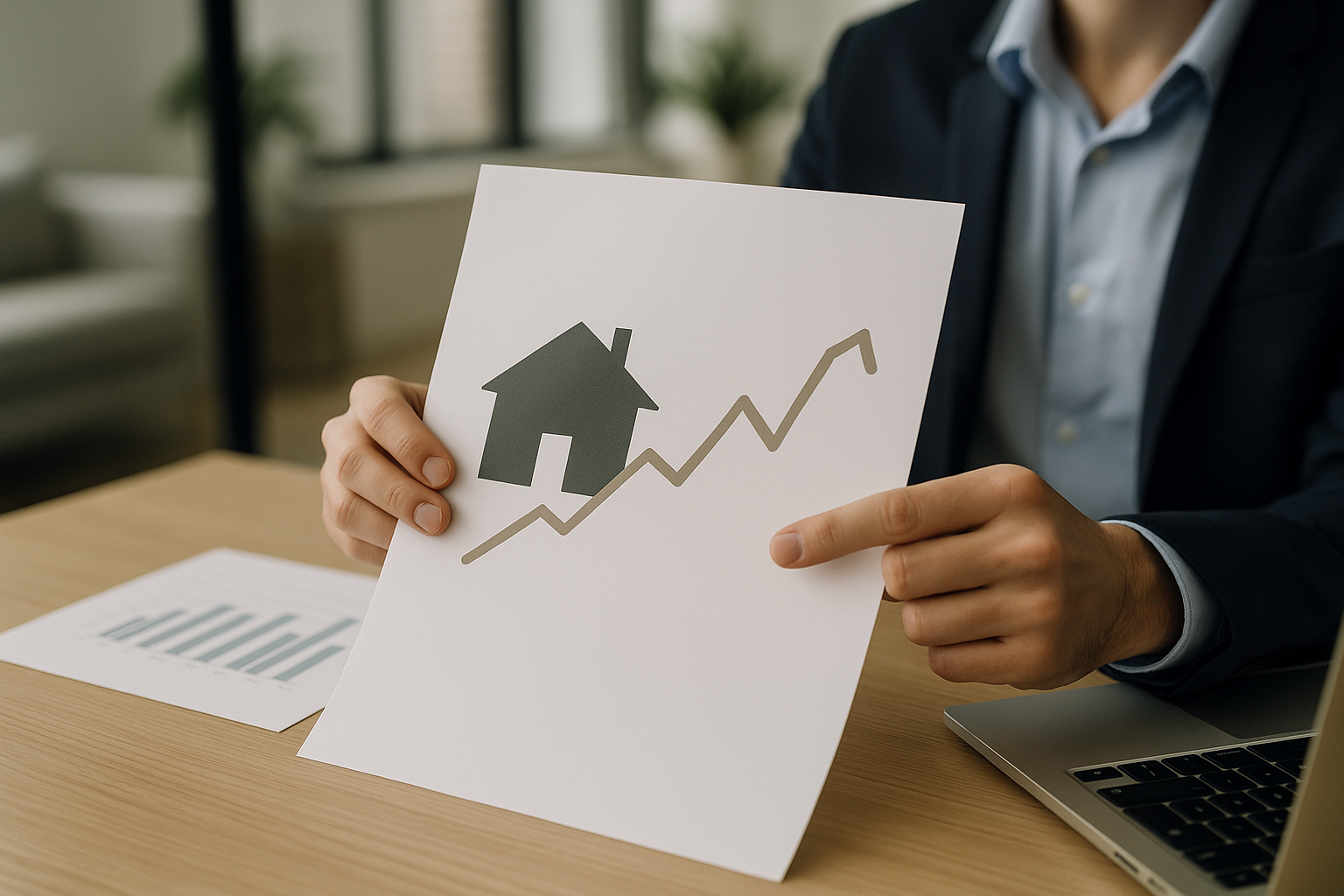 Relazione tra tassi dei mutui e prezzi delle abitazioni rappresentata in modo schematico